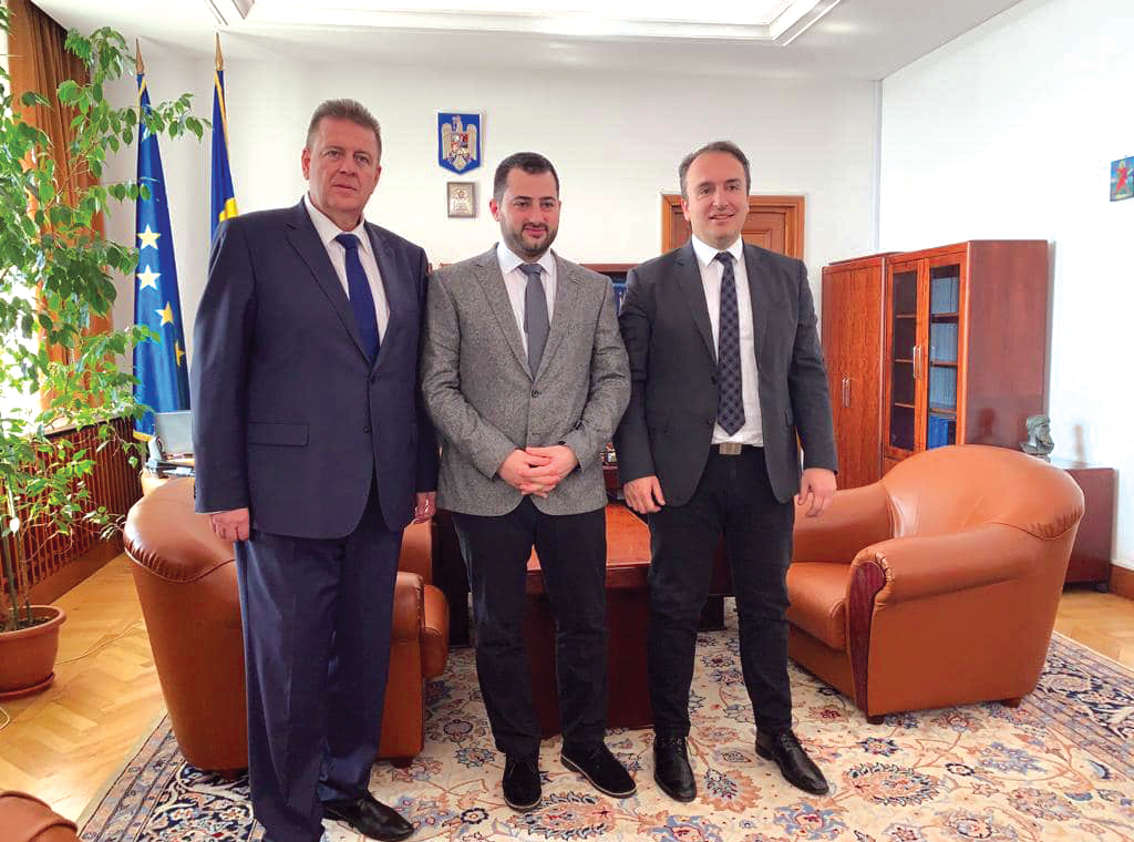 Întrevedere cu delegația elenă condusă de domnul Fanis Spanos, guvernator al Greciei Centrale și domnul Giannis Kontzias, primar al oraşului Istiaia-Aidipsos.